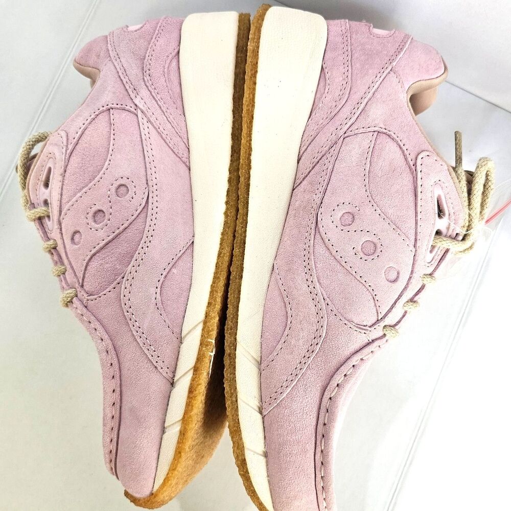Saucony Shadow 6000 Moc Pink Gum Suede Sneakers W8 M6.5 NIB Retro - Picture 3 of 9